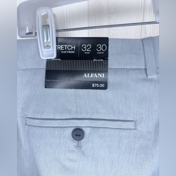 NWT ALFANI Men’s Stretch Flat Front Casual Business Slacks - Picture 5 of 9